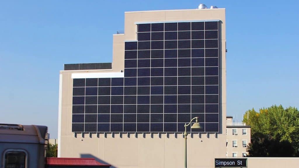 Wall solar panels