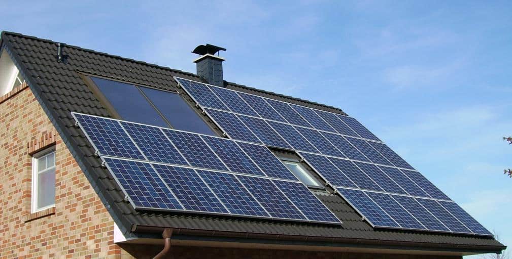 solar systems are installed on the homeowner's rooftop