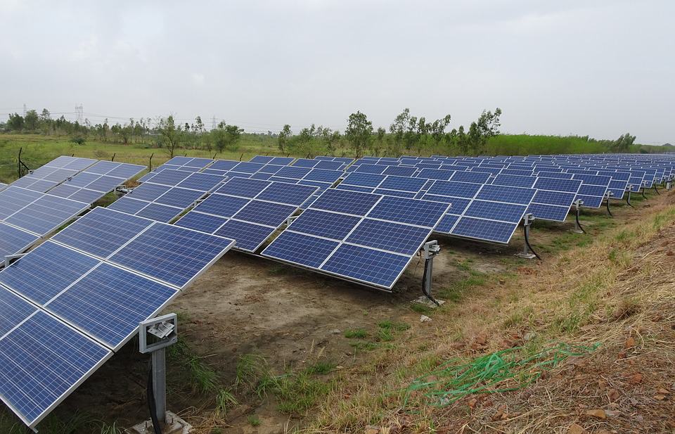 Solar Panels on ground