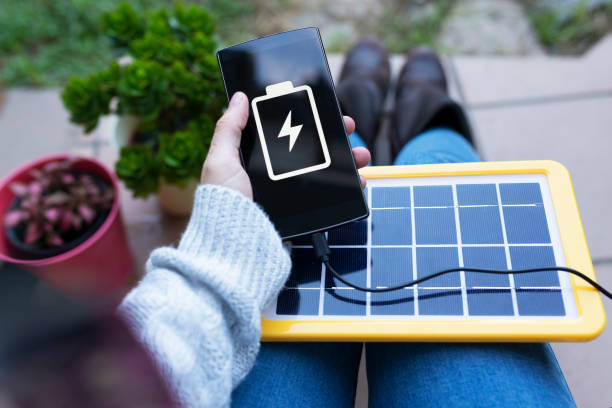 Phone charging with solar panel