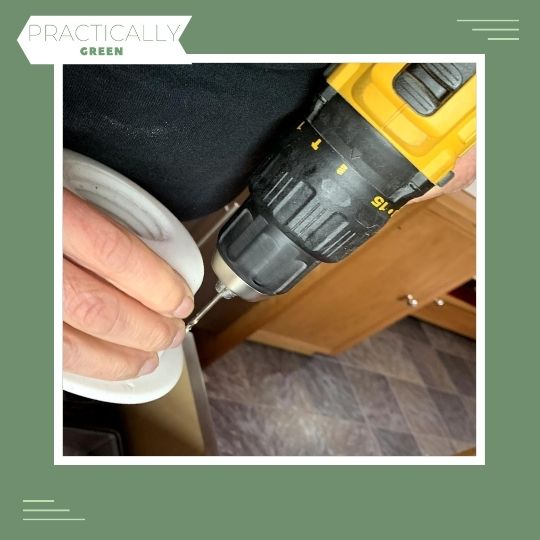 Drilling through the holes