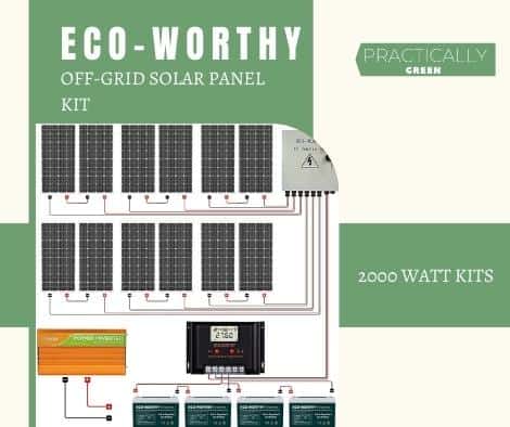 Best Overall – ECO-WORTHY Off the Grid Solar Panel Kit/ 2000 watt kits