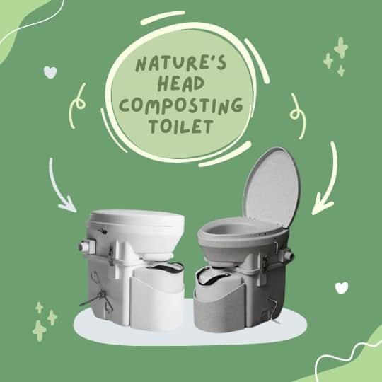 Nature’s Head + Dry Composting Toilet with Standard Crank Handle