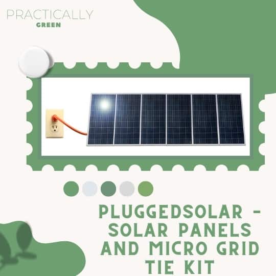 Pluggedsolar – Solar Panels and Micro Grid Tie Kit