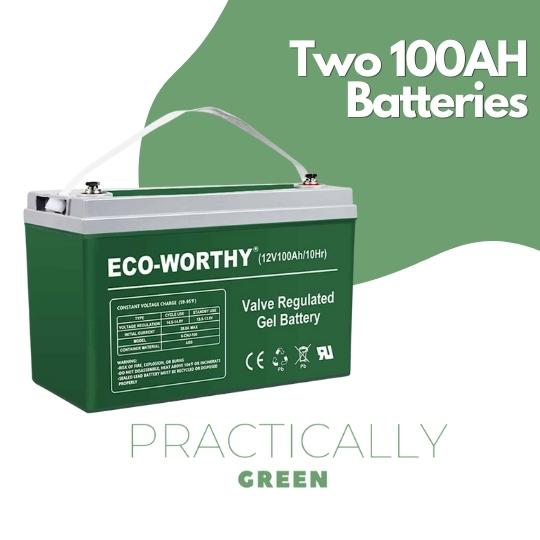 Two 100AH Batteries
