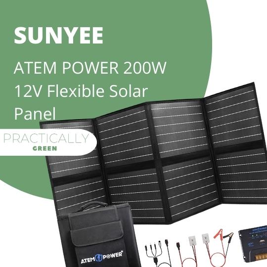 Sunyee ATEM POWER 200W 12V Flexible Solar Panel